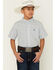 Image #1 - Ariat Boys' Southwestern Geo Print Short Sleeve Button-Down Western Shirt, Multi, hi-res