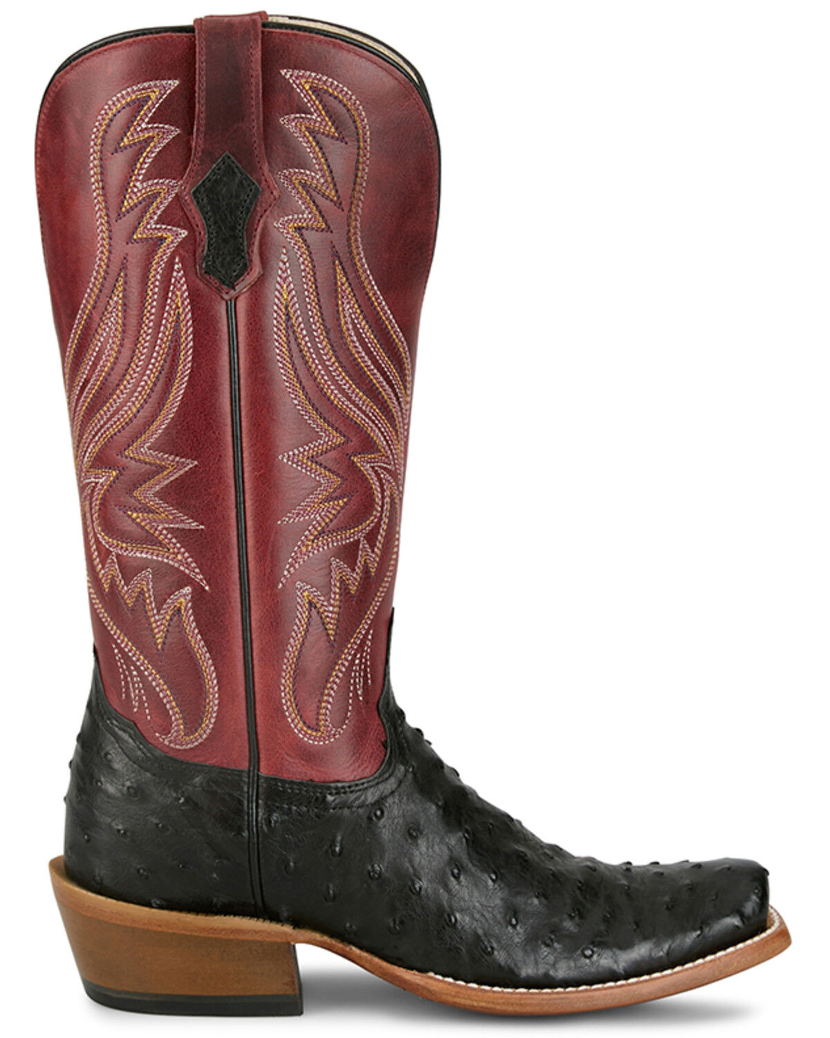 Image #2 - Tony Lama Women's Zaire Exotic Full Quill Ostrich Western Boots - Square Toe, Black, hi-res