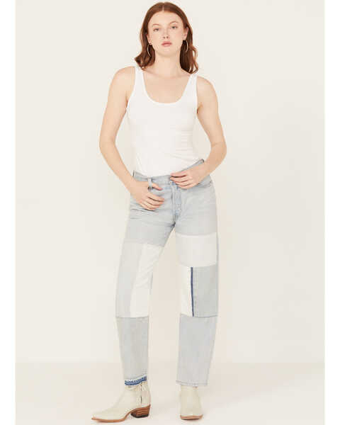 Levi's Premium Women's Light Wash 501 90's Freehand Folk Cropped Jeans, Light Wash, hi-res