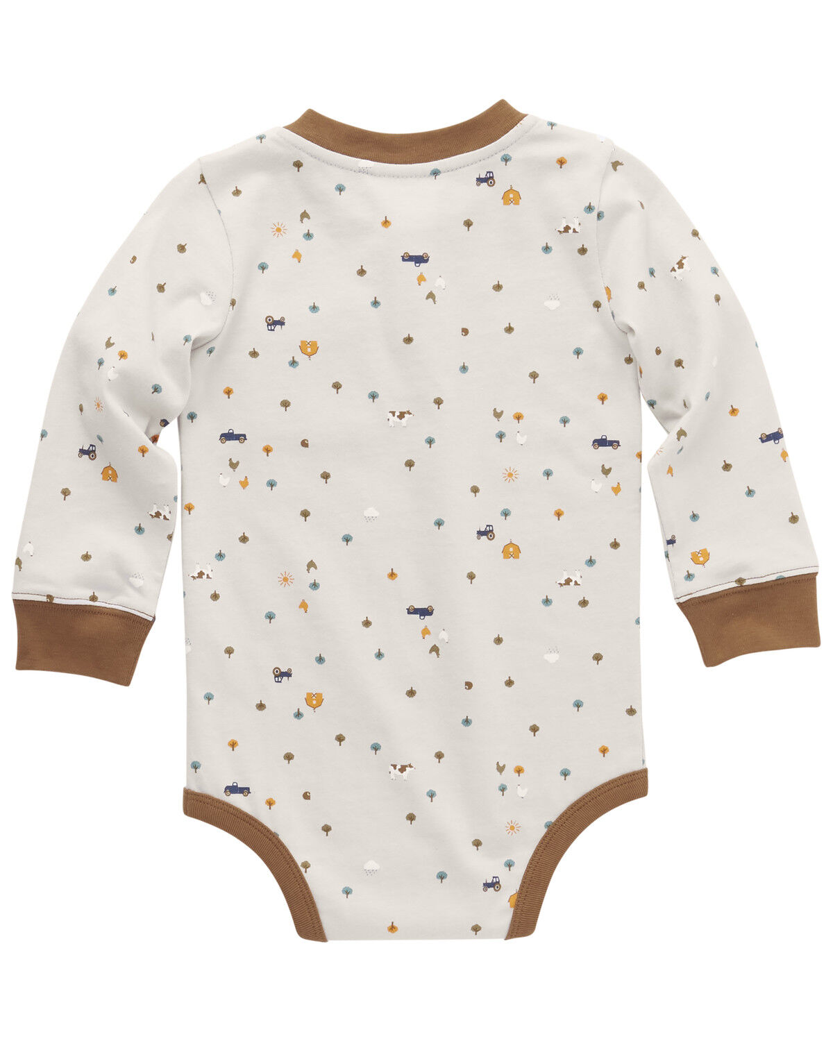 Image #2 - Carhartt Infant Boys' Conversational Print Long Sleeve Onesie, Cream, hi-res