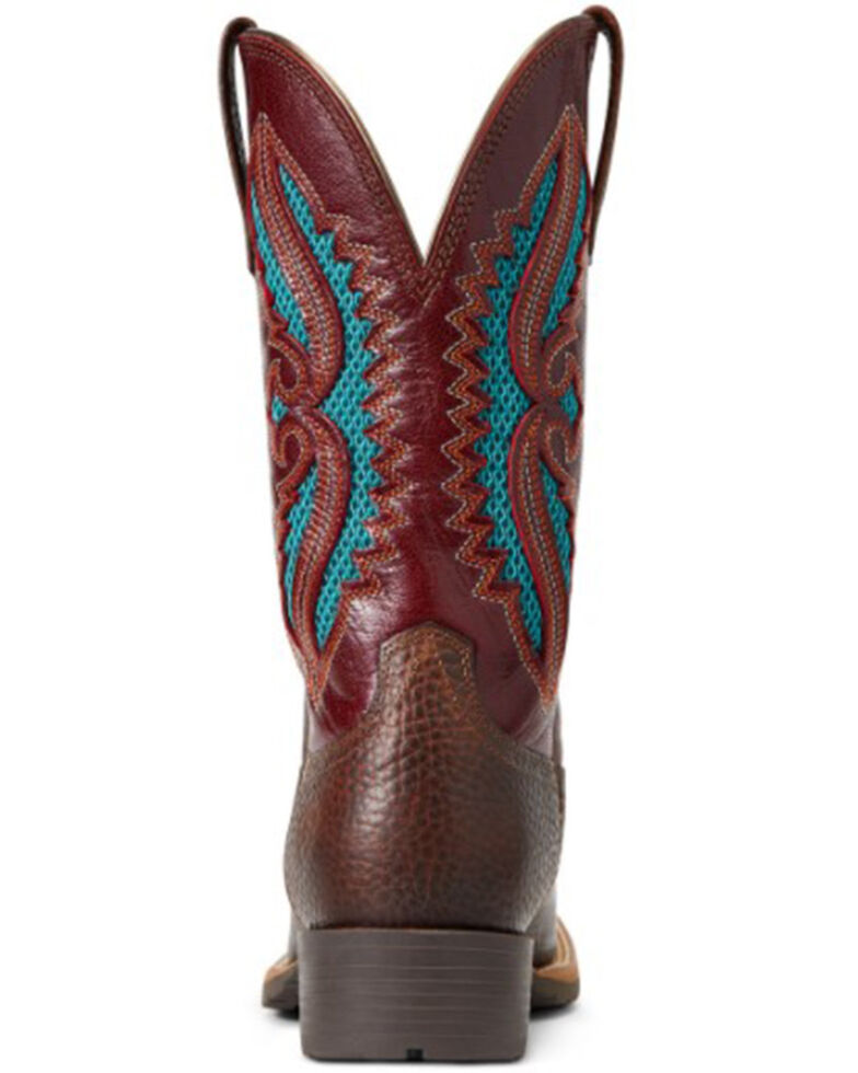 Ariat Women's Brown Oiled Rowdy & Rogue Hybrid Rancher VentTek Full-Grain Western Boot - Wide Square Toe , Brown, hi-res