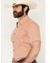 Image #2 - Cody James Men's Grill And Greet Medallion Print Short Sleeve Stretch Western Shirt - Tall, Red, hi-res