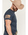 Image #3 - Grunt Style Men's American Forged Short Sleeve Graphic T-Shirt - Big, Navy, hi-res