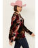 Image #2 - Johnny Was Women's Rose Floral Velvet Long Sleeve Shirt, Multi, hi-res