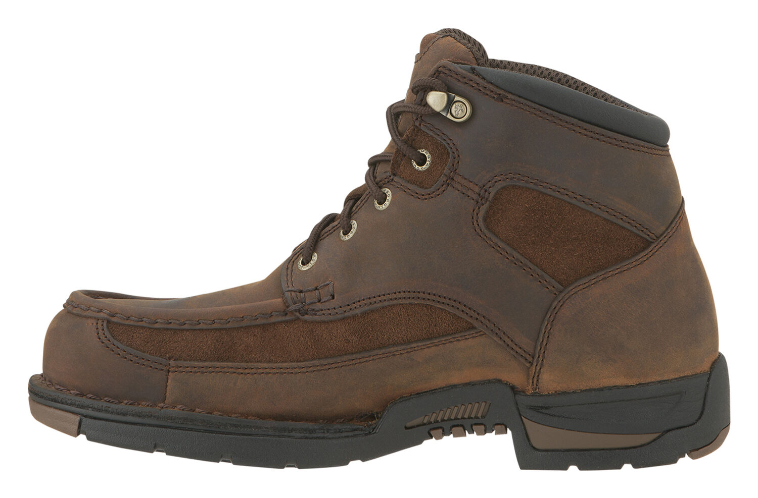 Image #3 - Georgia Boot Men's Athens Waterproof Work Boot - Moc Toe, Brown, hi-res