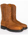 Image #1 - Cody James Men's Mustang Western Work Boots - Composite Toe, Brown, hi-res