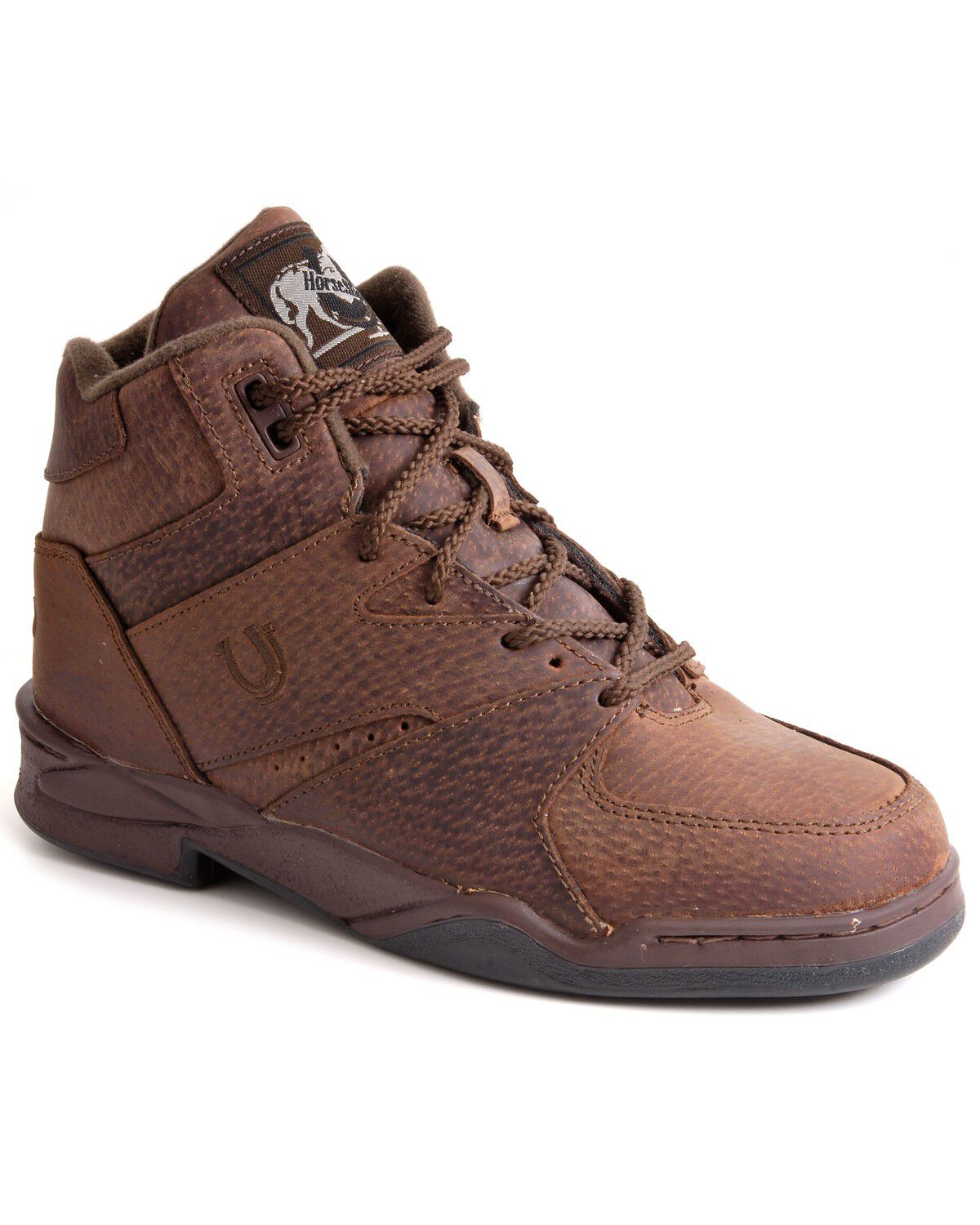 Roper Women's Athletic Lace-Up HorseShoes - Round Toe, Brown, hi-res