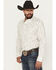 Image #2 - Rock & Roll Denim Men's Conversation Print Long Sleeve Snap Stretch Western Shirt, Natural, hi-res