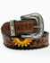 Image #1 - Shyanne Women's Painted Sunflower Belt, Brown, hi-res