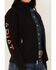 Image #4 - Ariat Women's Floral Embroidered Rosas Team Softshell Jacket, Black, hi-res