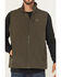 Image #4 - Ariat Men's Logo Concealed Carry Softshell Vest, Green, hi-res