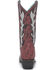 Image #4 - Corral Girls' Overlay Western Boots - Snip Toe, Wine, hi-res