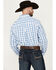 Image #4 - George Strait By Wrangler Men's Plaid Print Long Sleeve Button-Down Stretch Western Shirt, White, hi-res