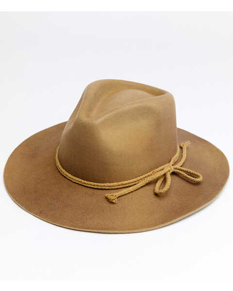 Shyanne Women's Tan Aster Wool Felt Western Hat , Tan, hi-res