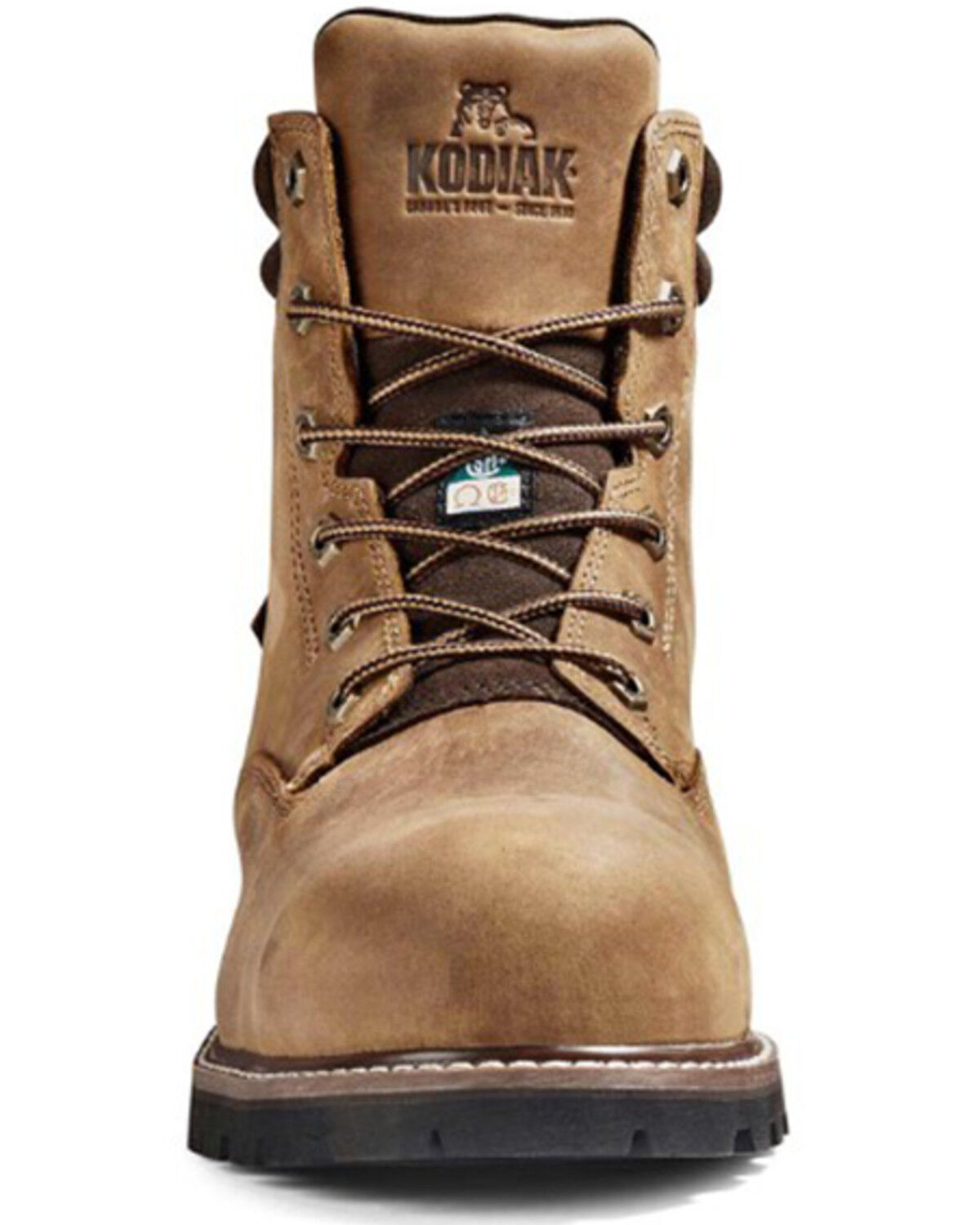Image #4 - Kodiak Men's McKinney 6" Lace-Up Waterproof Work Boots - Composite Toe, Brown, hi-res