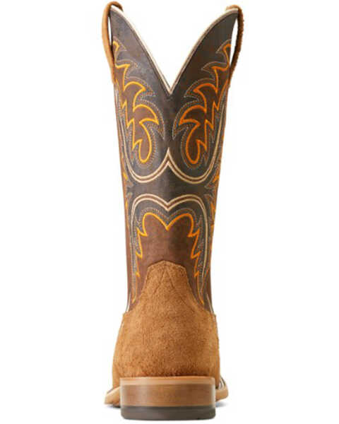 Image #3 - Ariat Men's Brushrider Western Performance Boots - Broad Square Toe, Brown, hi-res