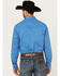 Image #4 - Wrangler 20X Men's Geo Print Long Sleeve Snap Stretch Western Shirt, Blue, hi-res