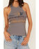 Cleo + Wolf Women's Mixed Drinks Graphic Tank , Steel, hi-res