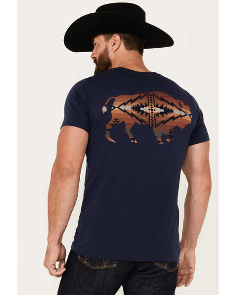 Image #4 - Pendleton Men's Trapper Peak Buffalo Short Sleeve Graphic T-Shirt, Navy, hi-res