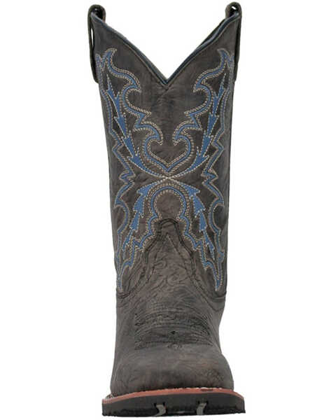 Image #4 - Laredo Men's 11" Winfield Western Boots - Broad Square Toe, Grey, hi-res