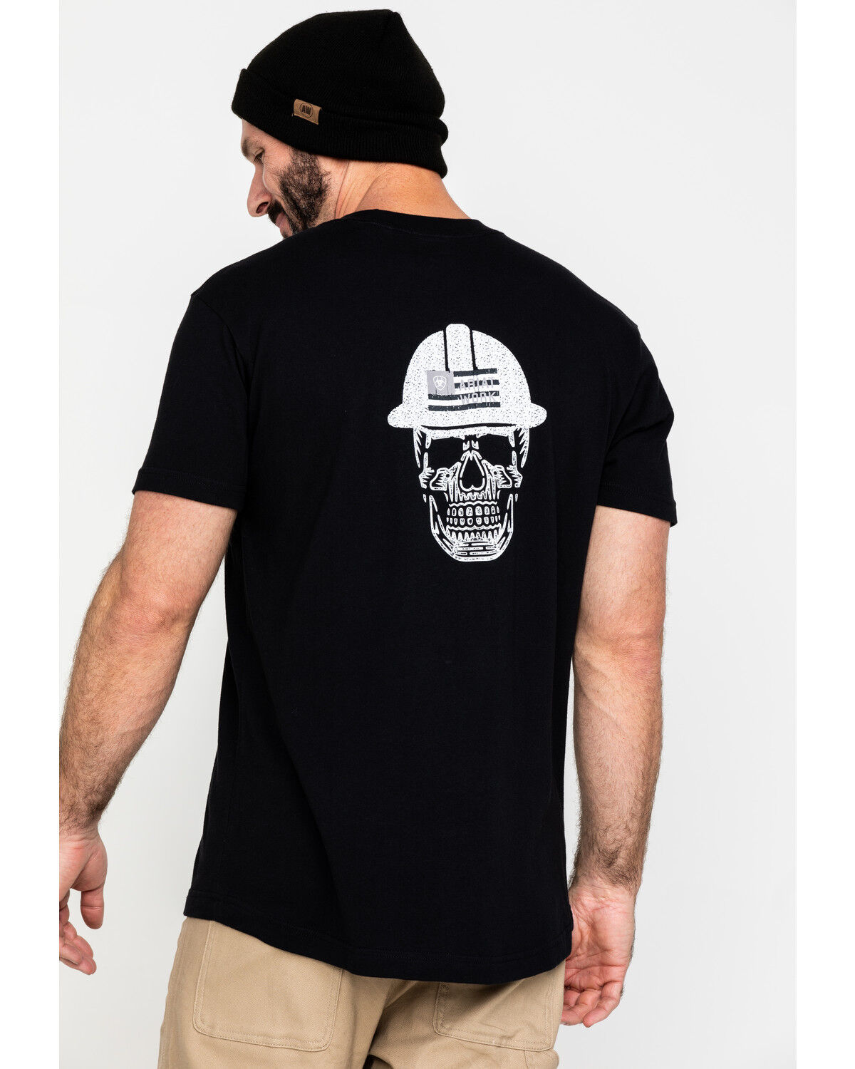 Image #2 - Ariat Men's Rebar Cotton Strong Roughneck Graphic Work T-Shirt, Black, hi-res