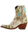 Image #3 - Liberty Black Women's Cobre Adela Floral Embroidered Western Booties - Snip Toe, White, hi-res