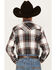 Cody James Boys' Long Sleeve Plaid Print Flannel Shirt, Cream, hi-res