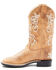 Shyanne Girls' Little Lasy Western Boots - Wide Square Toe, Tan, hi-res
