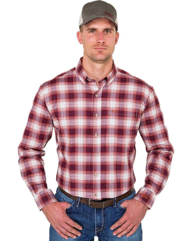 men's rust colored dress shirt