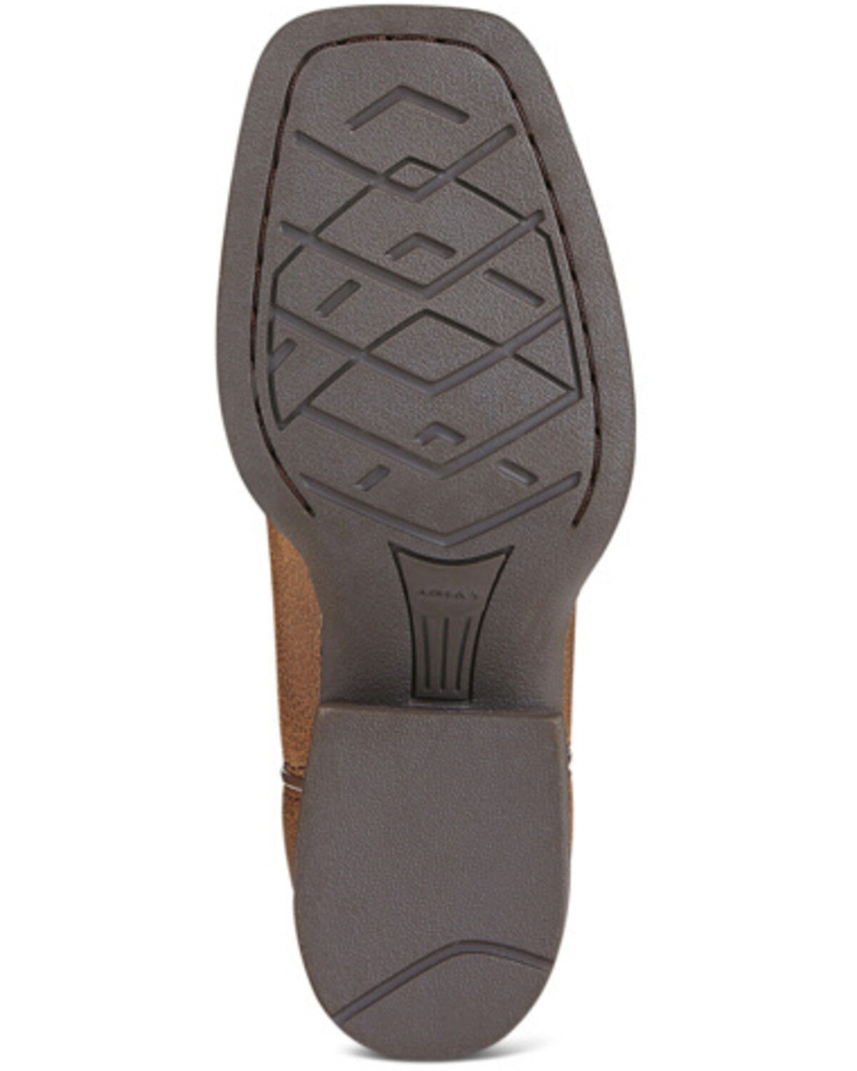 Image #5 - Ariat Girls' Tombstone Western Boots - Broad Square Toe, Brown, hi-res