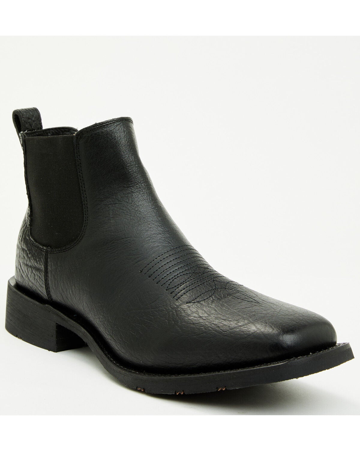 Image #1 - Laredo Men's Devin Chelsea Boots - Broad Square Toe, Black, hi-res