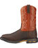 Ariat Workhog Western Work Boots - Soft Square Toe, Earth, hi-res