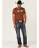 Dale Brisby Men's Sunglasses Graphic Short Sleeve Tee  , Rust Copper, hi-res