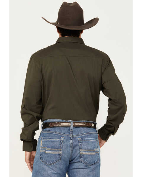 Image #4 - Kimes Ranch Men's Linville Long Sleeve Button-Down Performance Western Shirt, Olive, hi-res