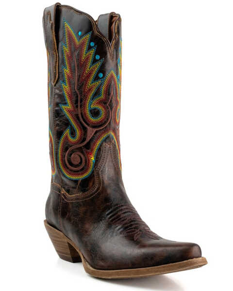 Dan Post Women's Fancy Penelope Western Boots - Snip Toe, Tan, hi-res