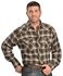 Image #1 - Wrangler Men's Assorted Plaid Print Long Sleeve Pearl Snap Flannel Western Shirt, Plaid, hi-res