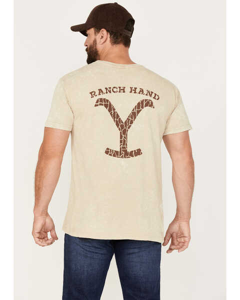 Image #3 - Changes Men's Yellowstone Ranch Hand Graphic T-Shirt, Cream, hi-res