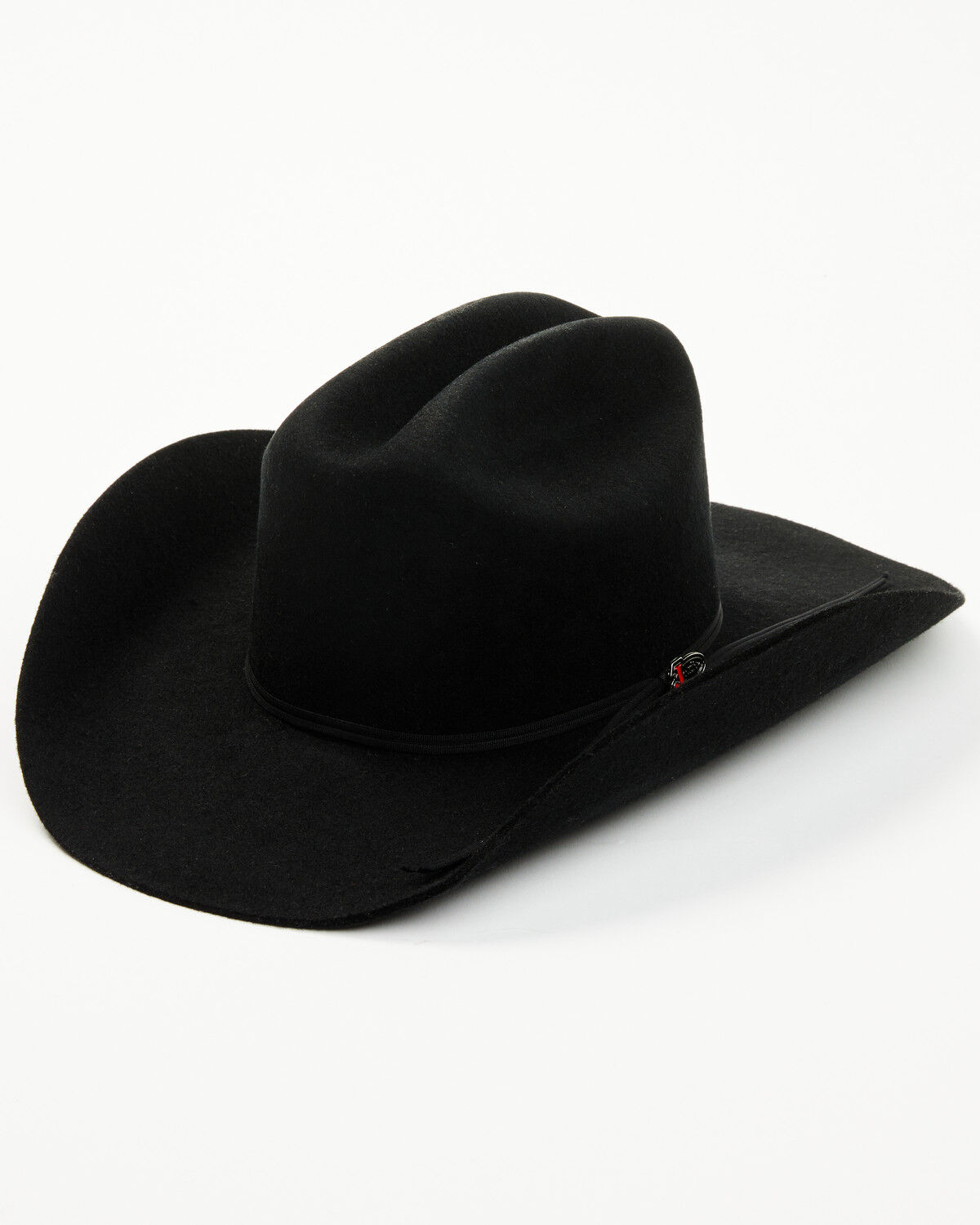 Image #1 - Justin Montana 3X Wool Felt Cowboy Hat, Black, hi-res