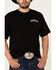 Jack Daniels' Men's Old #7 Flag Logo Graphic Short Sleeve T-Shirt , Black, hi-res