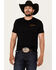 Image #2 - Pendleton Men's Boot Barn Exclusive Bison Harding Logo Short Sleeve Graphic T-Shirt, Black, hi-res
