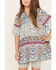 Image #3 - Hayden Girls' Printed Bell Sleeve Tunic, White, hi-res