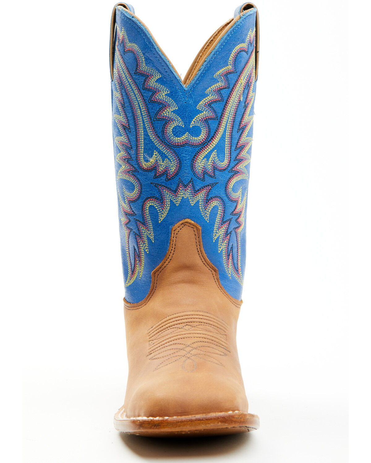 Image #4 - Justin Women's Peyton Western Boots - Broad Square Toe, Cognac, hi-res