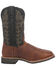 Image #2 - Dan Post Men's Boldon Western Performance Boots - Broad Square Toe, Brown, hi-res