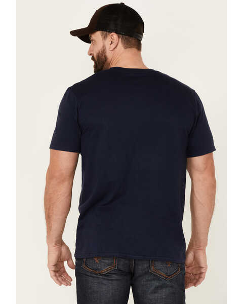 Image #4 - Moonshine Spirit Men's May Contain Whiskey Graphic Short Sleeve T-Shirt , Navy, hi-res