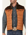 Image #3 - HOOey Men's Tan & Brown Packable Color-Block Zip-Front Puff Vest, , hi-res