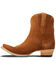 Image #3 - Lane Women's Emma Jane Suede Western Booties - Snip Toe, Brown, hi-res