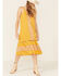 Image #1 - Miss Me Women's Crochet Midi Dress , Dark Yellow, hi-res