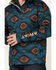 Image #3 - Ariat Men's Caldwell Southwestern Print 1/4 Zip Pullover, Dark Blue, hi-res