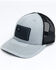 Okie Men's Billy Rubber Flag Logo Patch Mesh-Back Ball Cap - Gray & Black , Grey, hi-res