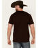 Image #4 - Cody James Men's Gun Horns Short Sleeve Graphic T-Shirt, Burgundy, hi-res